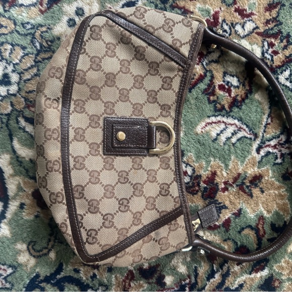 Gucci Brown Leather Shoulder Bag - Picture 1 of 4